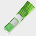 Овощерезка универсальная Доляна «Фреш Флеш», 7 насадок, овощечистка, мерный контейнер, 27×10×12 см, зелёная, белая - Фото 6