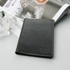 Обложка для автодокументов, отдел для купюр, чёрный флотер - Фото 1