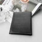 Обложка для автодокументов, отдел для купюр, чёрный флотер - Фото 2