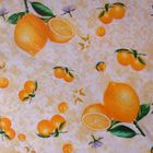Скатерть с кружевом "Апельсины", размер 152х152 см, пвх на флизелиновой основе - Фото 2