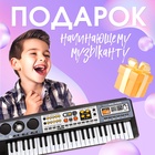 Синтезатор детский с микрофоном «Музыкальный взрыв», 49 клавиш, работает сети и от батареек - Фото 2