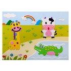 наклейка декоративная Смешные зверьки 21,5*29,5 см - Фото 1