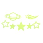 наклейка пластик фосфорная галактика (набор 7 шт) 12*15 см - Фото 1