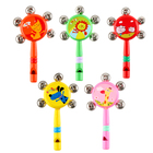 Погремушка музыкальная игрушка «Весёлые зверушки», с бубенцами, МИКС - Фото 3