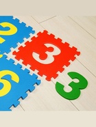 Мягкий коврик - пазл «Математика», 15 деталей, развивающий - Фото 2