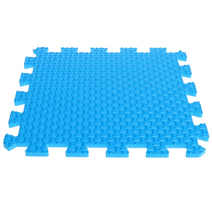 Мягкий пол универсальный, 33×33 см, цвет синий - Фото 1