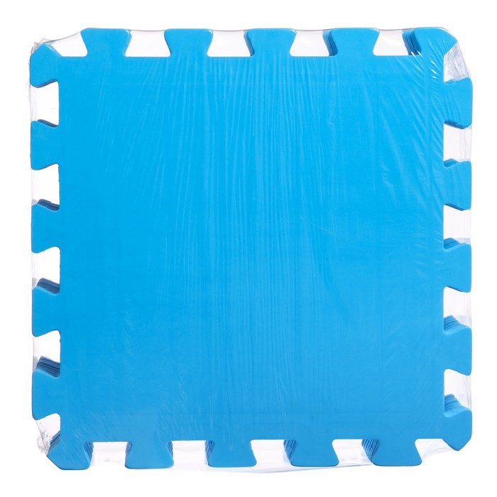 Мягкий пол универсальный, 33×33 см, цвет синий - фото 1908233876