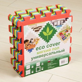 Мягкий коврик - пазл «Животные», 9 деталей, универсальный