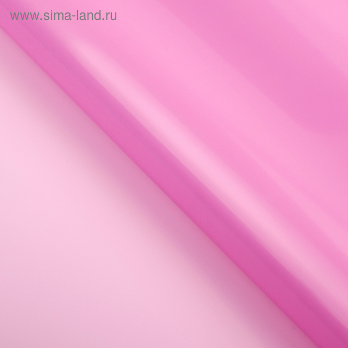 Плёнка матовая двухсторонняя, цвет розовый, 60 см х 60 см - Фото 1
