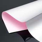 Плёнка двусторонняя цветная матовая 58 х 58 ±5% см, цвет розовый, серебристый - фото 319844037