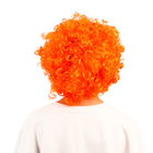 Карнавальный парик «Объём», цвет оранжевый, 120 г - Фото 5