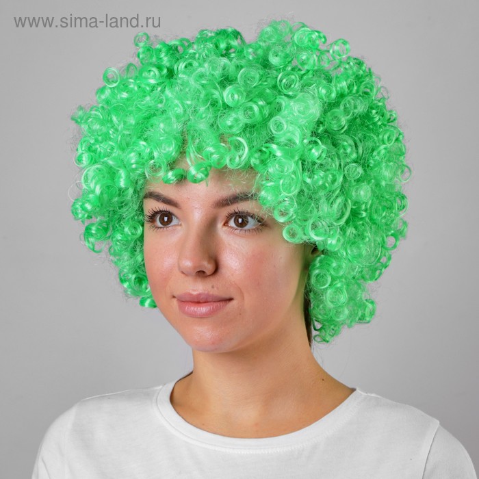 Карнавальный парик, объемный, салатовый - Фото 1