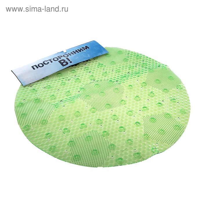 SPA-коврик для душа на присосках «3D Мяч», D=50, цвет зелёный - Фото 1
