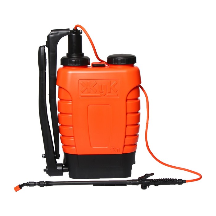 Опрыскиватель ранцевый ОГ-112, 12 л, термоусадка, пластиковый брандспойт, «Жук» - Фото 1
