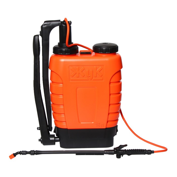 Опрыскиватель ранцевый ОГ-112, 15 л, термоусадка, пластиковый брандспойт 208, «Жук» - Фото 1