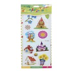 Наклейка голографическая на серебристом фоне "Детские игрушки" 34х13,5 см - Фото 3