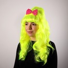 карнавал парик длинные локоны лимонного цвета - Фото 1