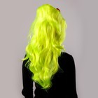 карнавал парик длинные локоны лимонного цвета - Фото 2