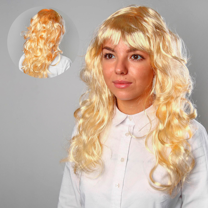 Карнавальный парик «Блондинка», кудри, р-р. 56, 120 г - Фото 1