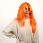 Карнавальный парик, длинные прямые волосы, цвет оранжевый, 120 г - фото 109420961