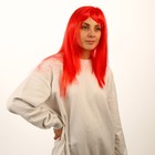 Карнавальный парик, длинные прямые волосы, цвет красный, 120 г - Фото 3