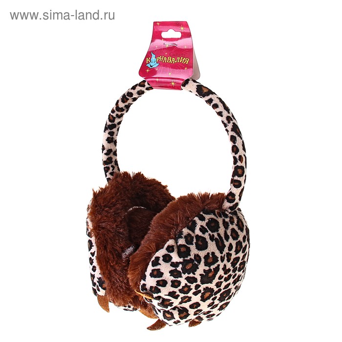 Ободок-наушники "Лапы леопарда" - Фото 1