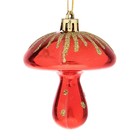 Украшение ёлочное "Грибочки с лучиками" (набор 6 шт) 6 см - Фото 2