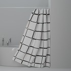 Штора для ванной Доляна «Графика», 180×180 см, PEVA - Фото 4