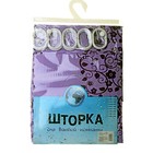 Штора для ванны «Цветы», фиолетовая - Фото 2