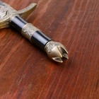 Кортик, рукоять черная со вставкой из бронзы, металл, пластик, 35 см - Фото 5