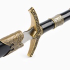 Макет оружия «Сувенирный кортик», рукоять чёрная со вставкой из бронзы, металл, пластик, 35 см - Фото 5