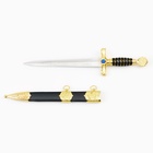 Макет оружия «Сувенирный кортик», рукоять витая со вставкой из камня, металл, пластик, 40 см - Фото 3