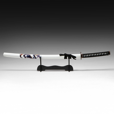 Макет оружия «Сувенирная катана. Иайта», 103 см, белые ножны с синим драконом