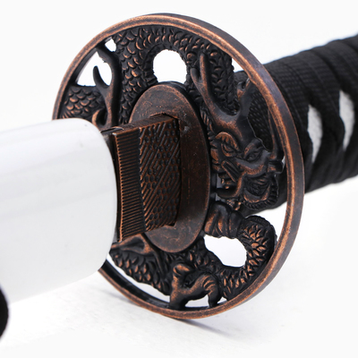 Макет оружия «Сувенирная катана. Иайта», 103 см, белые ножны с синим драконом