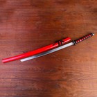 Сувенирное оружие «Катана на подставке», красные ножны, 103см - Фото 5