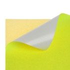 Бумага А4, 100 листов, 80 г/м, самоклеящаяся, флуоресцентная, жёлтая - Фото 3