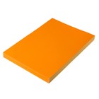Бумага А4, 100 листов, 80 г/м, самоклеящаяся, флуоресцентная, оранжевая - фото 8231092