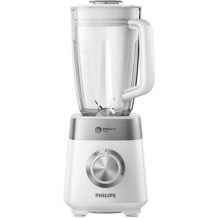 Блендер Philips HR2224/00, стационарный, 800 Вт, 1.5 л, 3 скорости, белый