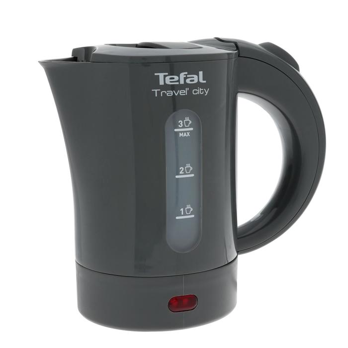 Чайник электрический Tefal KO120B30, пластик, 0.5л, 650Вт, серый - Фото 1