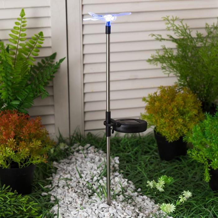 Фонарь садовый на солнечной батарее "Старт" Стрекоза, 1 светодиод - Фото 1