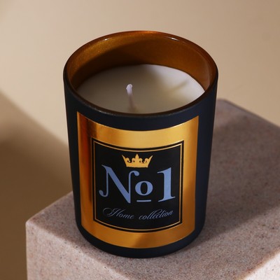 Свеча в стакане №1 Home collection, 5.5×5.5×6.5 см