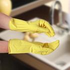 Перчатки хозяйственные резиновые Доляна, размер M, 40 гр, цвет МИКС - Фото 8