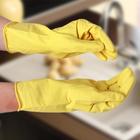 Перчатки хозяйственные резиновые Доляна, размер L, 40 гр, цвет МИКС - Фото 5