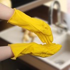 Перчатки хозяйственные резиновые Доляна, прочные, размер M, 40 гр, цвет МИКС - Фото 1