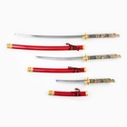 Макет оружия «Сувенирные катаны на подставке 3в1. Азия», подарочный набор, ножны дерево, 54 см; 81 см; 100 см, МИКС - Фото 3