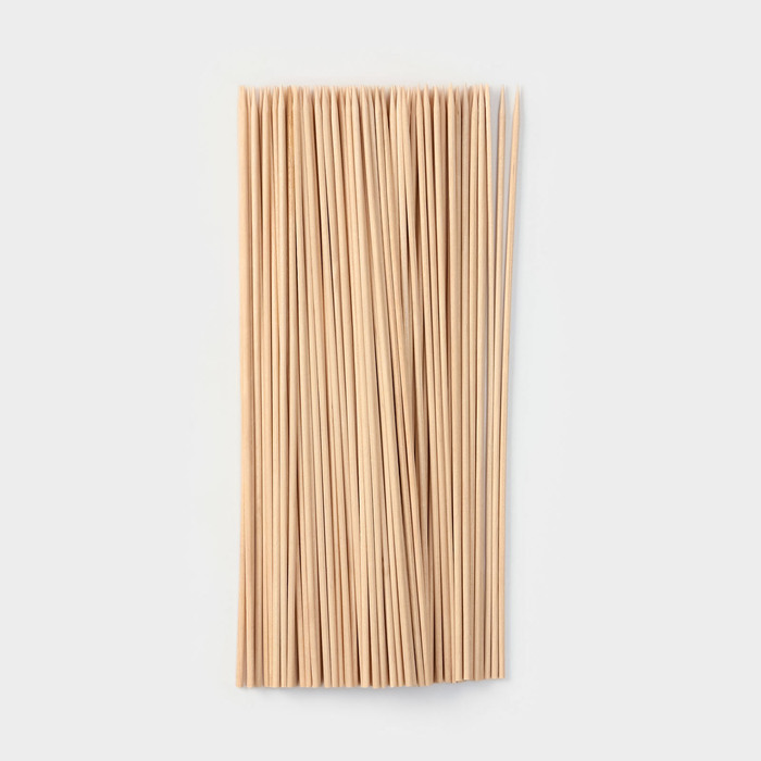 Шампур деревянный Magistro, 30×0,3 см, 100 шт, берёза - фото 1911524223