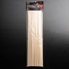 Шампур деревянный Magistro, 30×0,3 см, 100 шт, берёза - Фото 4