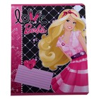 Тетрадь 24 листа клетка Barbie, обложка мелованный картон, полный УФ-лак - Фото 1