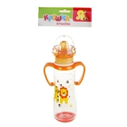 Бутылочка для кормления «Львёнок» с ручками, крышка-игрушка, 250 мл, от 0 мес., цвета МИКС - Фото 1