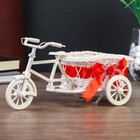 Корзина декоративная "Велосипед с кашпо овальным" 25х10х12 см МИКС - Фото 1